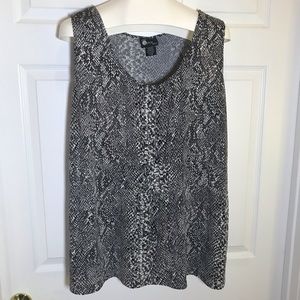 First Option Too! Animal Print Sleeveless Top